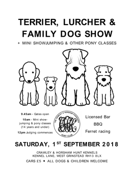 Terrier, Lurcher & Family Dog Show