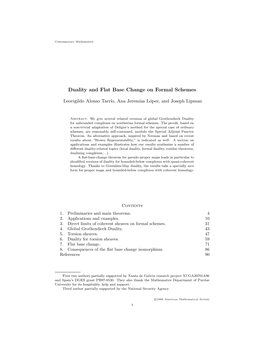 Duality and Flat Base Change on Formal Schemes