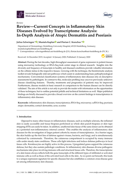 Review—Current Concepts in Inflammatory Skin Diseases