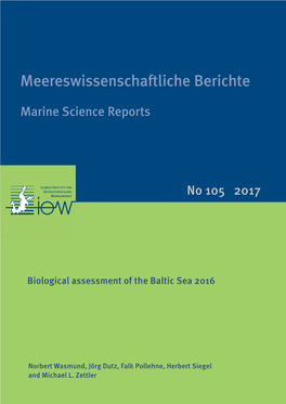 Biological Assessment of the Baltic Sea 2016