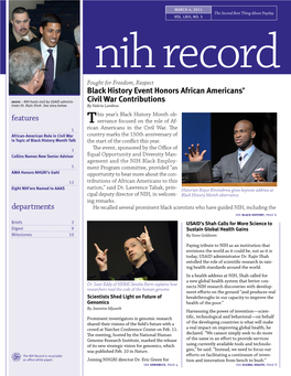 March 4, 2011, NIH Record, Vol. LXIII, No. 5