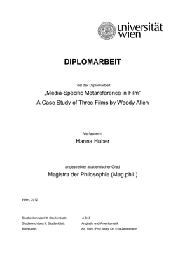 Diplomarbeit