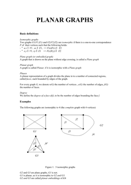 Planar Graphs