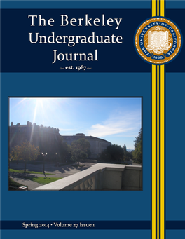 The Berkeley Undergraduate Journal