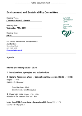 (Public Pack)Agenda Document for Environment and Sustainability