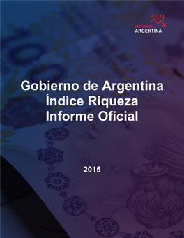 Gobierno De Argentina Índice Riqueza Informe Oficial