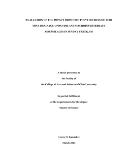 Evaluation of the Impact from Two Point Sources of Acid