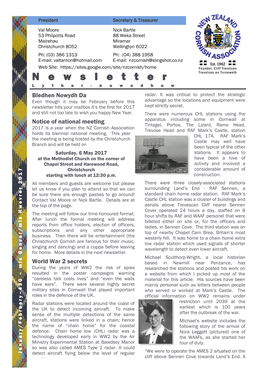 NZ Cornish Association Newsletter