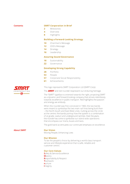 SMRT Corporation in Brief 2 Milestones 4 Overview 8 Highlights