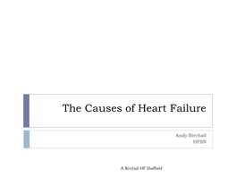 The Causes of Heart Failure