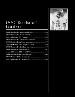 1999 NCAA Football Statistical Leaders