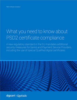 What You Need to Know About PSD2 Certificate Compliance