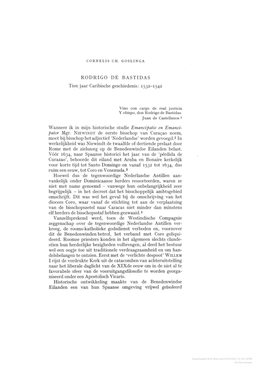 RODRIGO DE BASTIDAS Tien Jaar Caribische Geschiedenis: 1532-1542