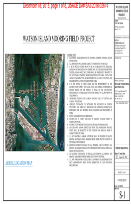 WATSON ISLAND MOORING FIELD PROJECT Miami Beach, Florida PROJECT CLIENT: CITY of MIAMI SITE 3500 Pan American Blvd