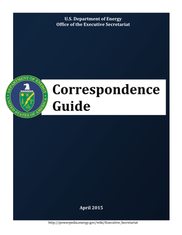 Correspondence Guide