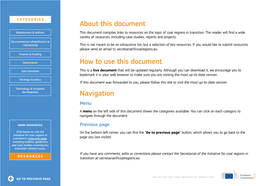 About This Document How to Use This Document Navigation