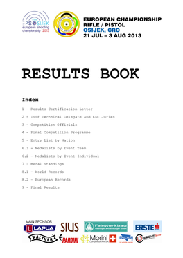 Results Book