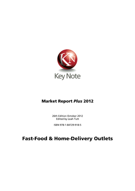 Fast-Food & Home-Delivery Outlets