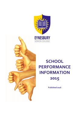 School Performance Information 2015