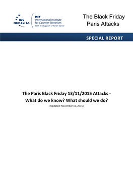 The Black Friday Paris Attacks