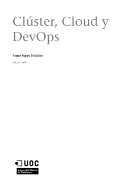 Clúster, Cloud Y Devops