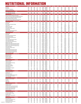 Nutritional Information