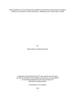 University of Florida Thesis Or Dissertation Formatting