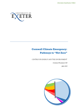 University of Exeter Cornwall Climate Emergency Pathways to "Net Zero"