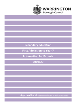 18 Secondary Schools in Warrington