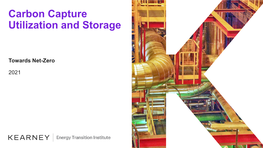 Carbon Capture Utilization and Storage