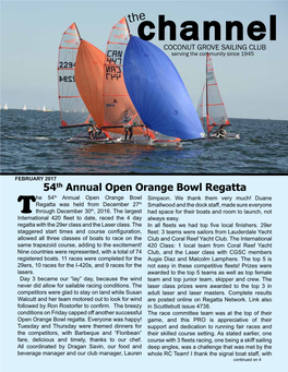 54Th Annual Open Orange Bowl Regatta He 54Th Annual Open Orange Bowl Simpson