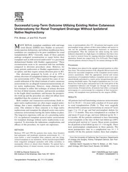 MANY RENAL Transplant Candidates with End-Stage