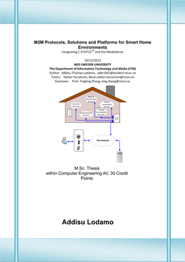 M2M Protocols, Solutions and Platforms for Smart Home Environments Integrating C.STATUSTM and the Mediasense