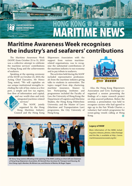Maritime News Jan 2011