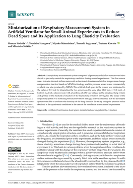 Miniaturization of Respiratory Measurement System in Artificial