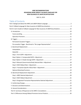 ARRC Fallback Language – Securitizations