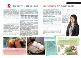 Healthy & Delicious Konnyaku on Your Table