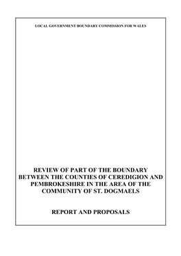 Local Government Boundary Commission for Wales