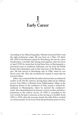 Early Career