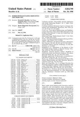 United States Patent (19) 11 Patent Number: 5,824,799 Buechler Et Al