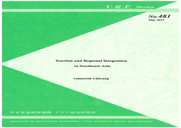 Tourism and Regional Integration in Southeast Asia’ from July 2012 to January 2013