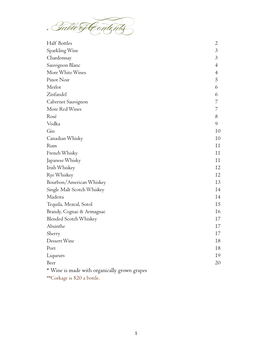 Table of Contents