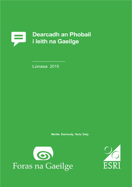 Dearcadh an Phobail I Leith Na Gaeilge