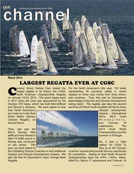 Largest Regatta Ever at Cgsc