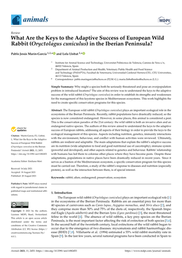 What Are the Keys to the Adaptive Success of European Wild Rabbit (Oryctolagus Cuniculus) in the Iberian Peninsula?