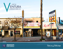 Ventura Boulevard in the Affluent, High-Demand Submarket of Sherman Oaks, Ca