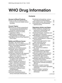 WHO Drug Information Vol