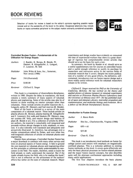 Introduction to Fusion Energy Plasma Physics (K