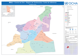 MALI - Cercle De Diré - Région De Tombouctou: Carte De Référence (Octobre 2013)