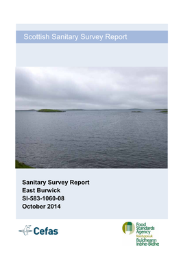 Scottish Sanitary Survey Report